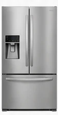 Counter-depth French-door stainless steel refrigerator from the Better mid-range appliance package.