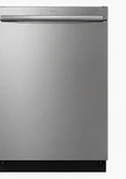 Whisper-quiet built-in stainless steel dishwasher from the Better mid-range appliance package.
