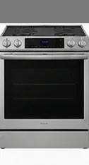 Thirty-inch stainless steel slide-in convection range from the Better mid-range appliance package.