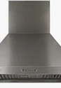 Wall-mounted professional stainless vent hood.